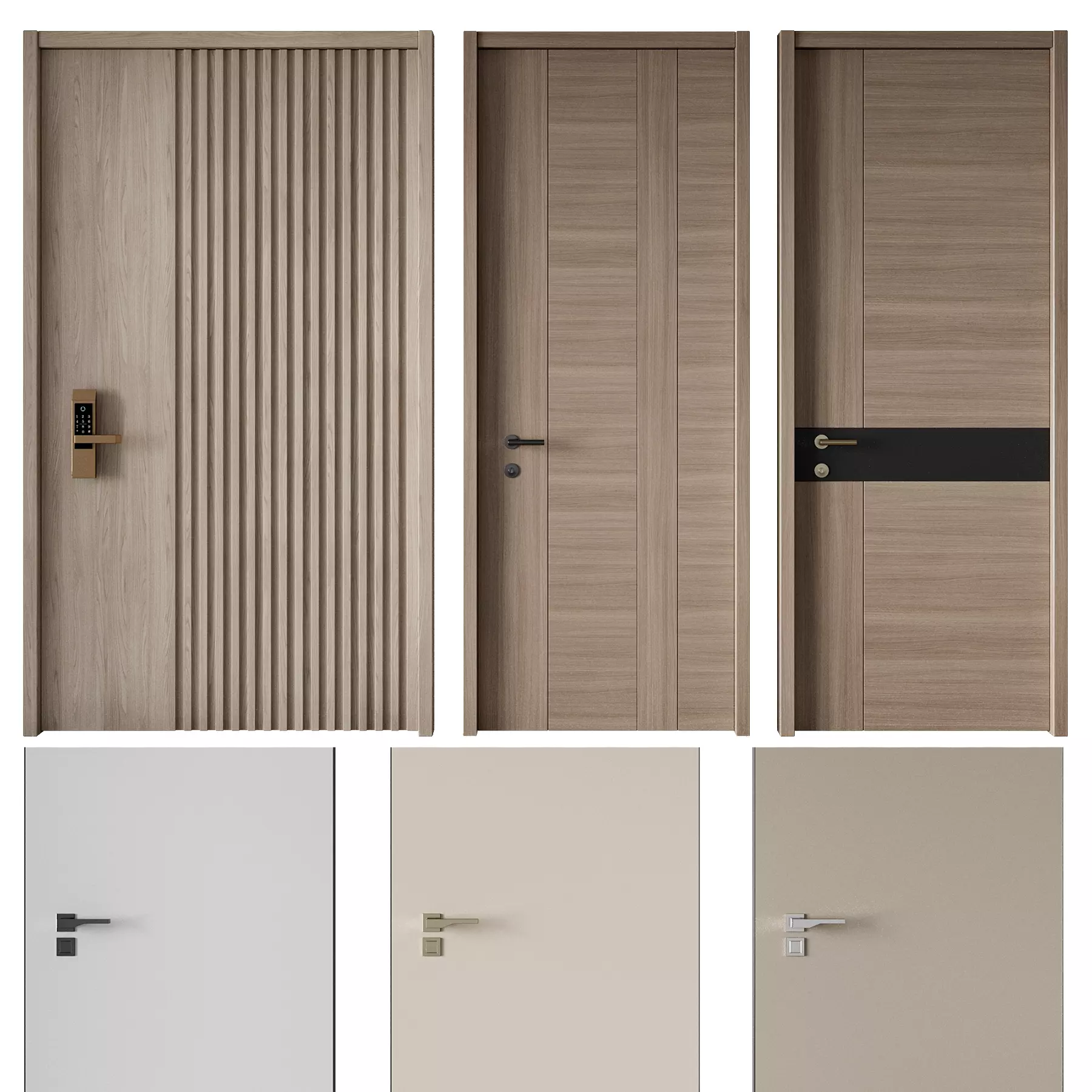 Door set 07 3D model_0