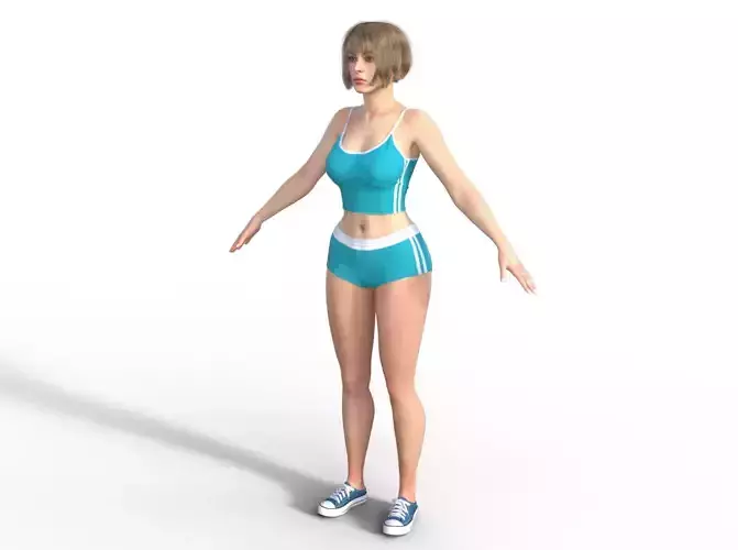 Karla Rigged 3D Character