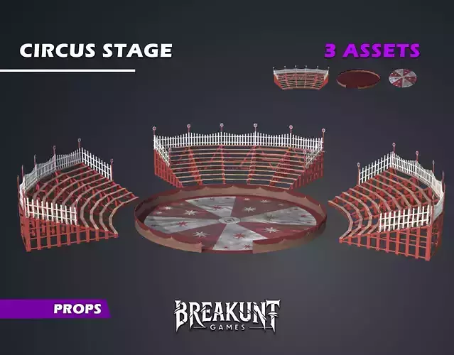 Circus Stage - 3 assets