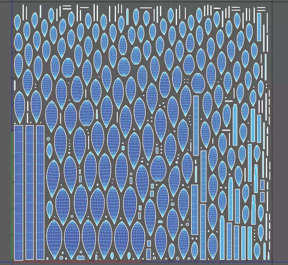 Lily Bouquet in Glass Vase with Water - 3D Model Low-poly 3D model_7