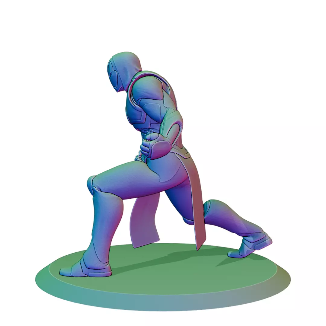 Templar Iron Man 3D Figurine File 3D print model_5