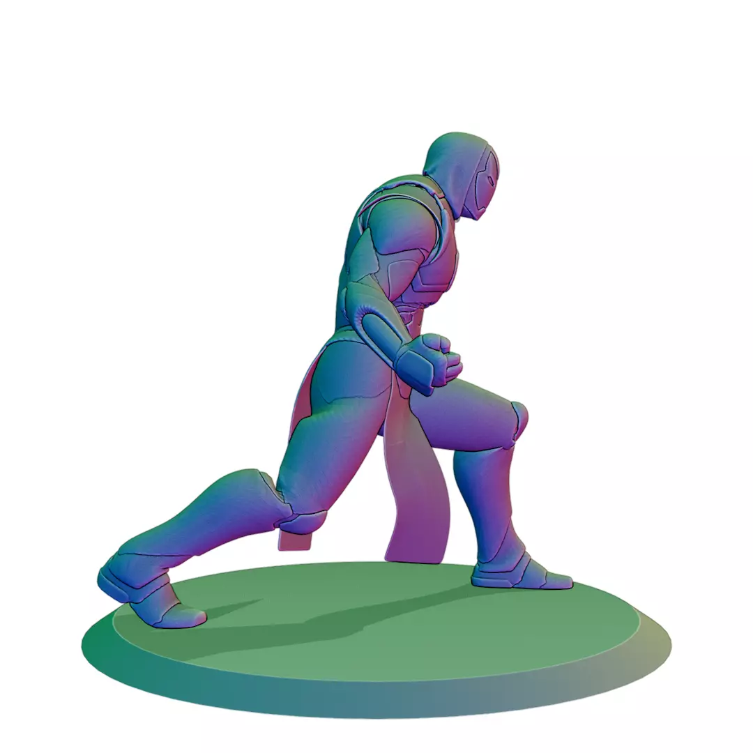 Templar Iron Man 3D Figurine File 3D print model_4