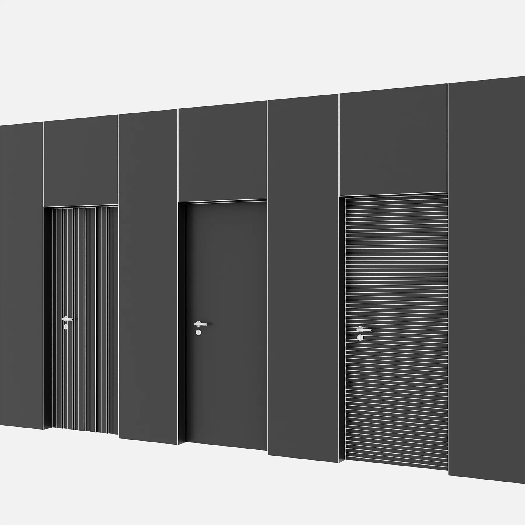 Door set 16 3D model_2