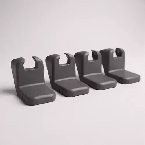 Toyota Hilux 2010 driver and passenger seat rail finishing kit