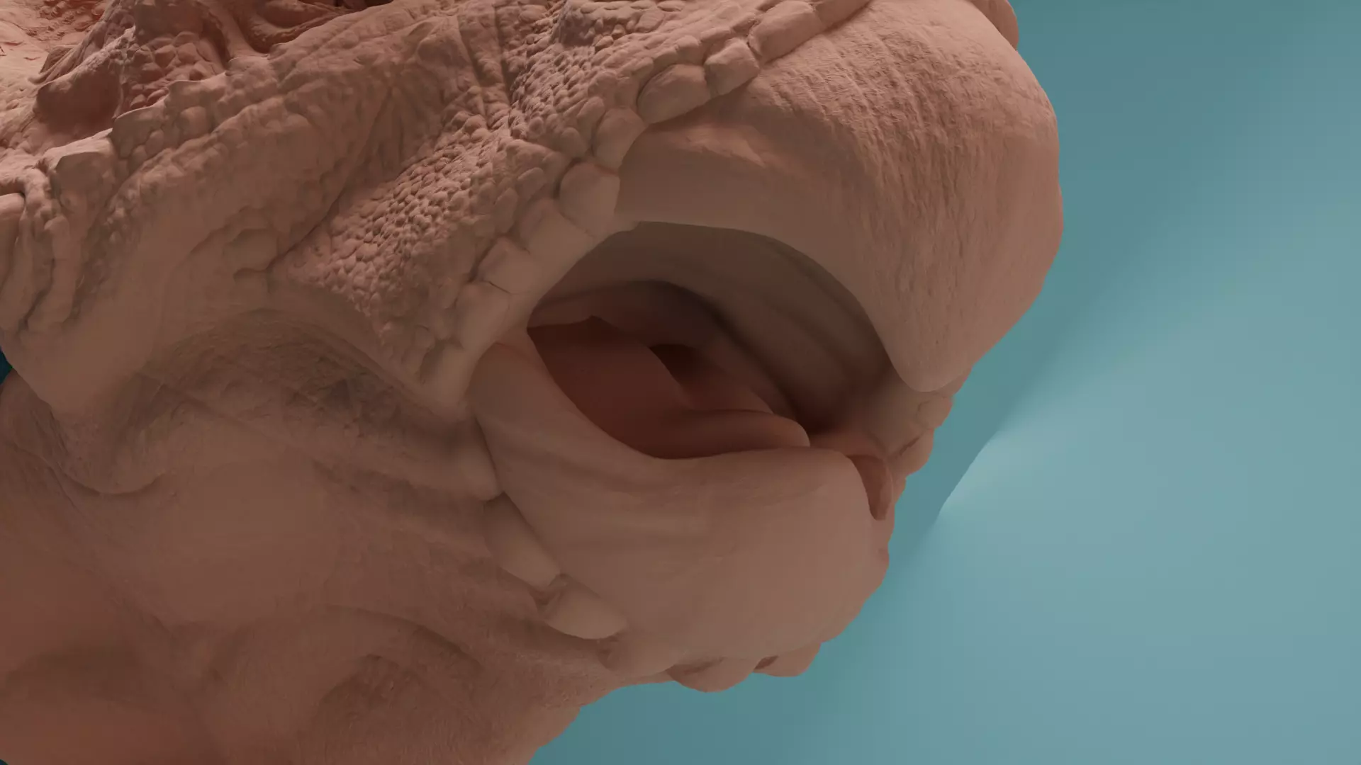 Triceratops Bust Highly Detailed 3D Model 3D print model_4