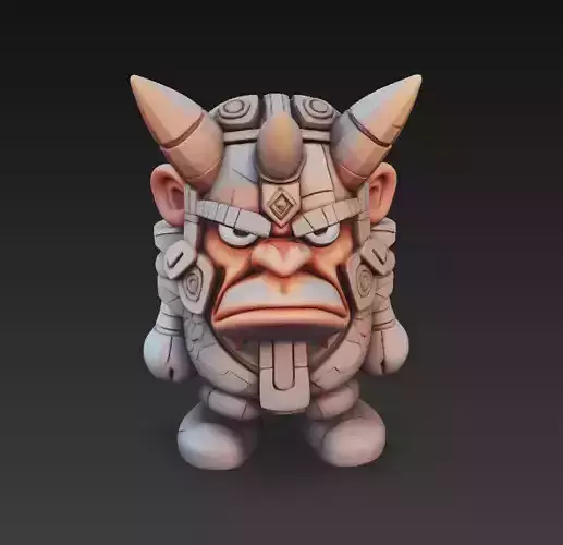 Tribal Guardian Idol - Stylized Fantasy Character
