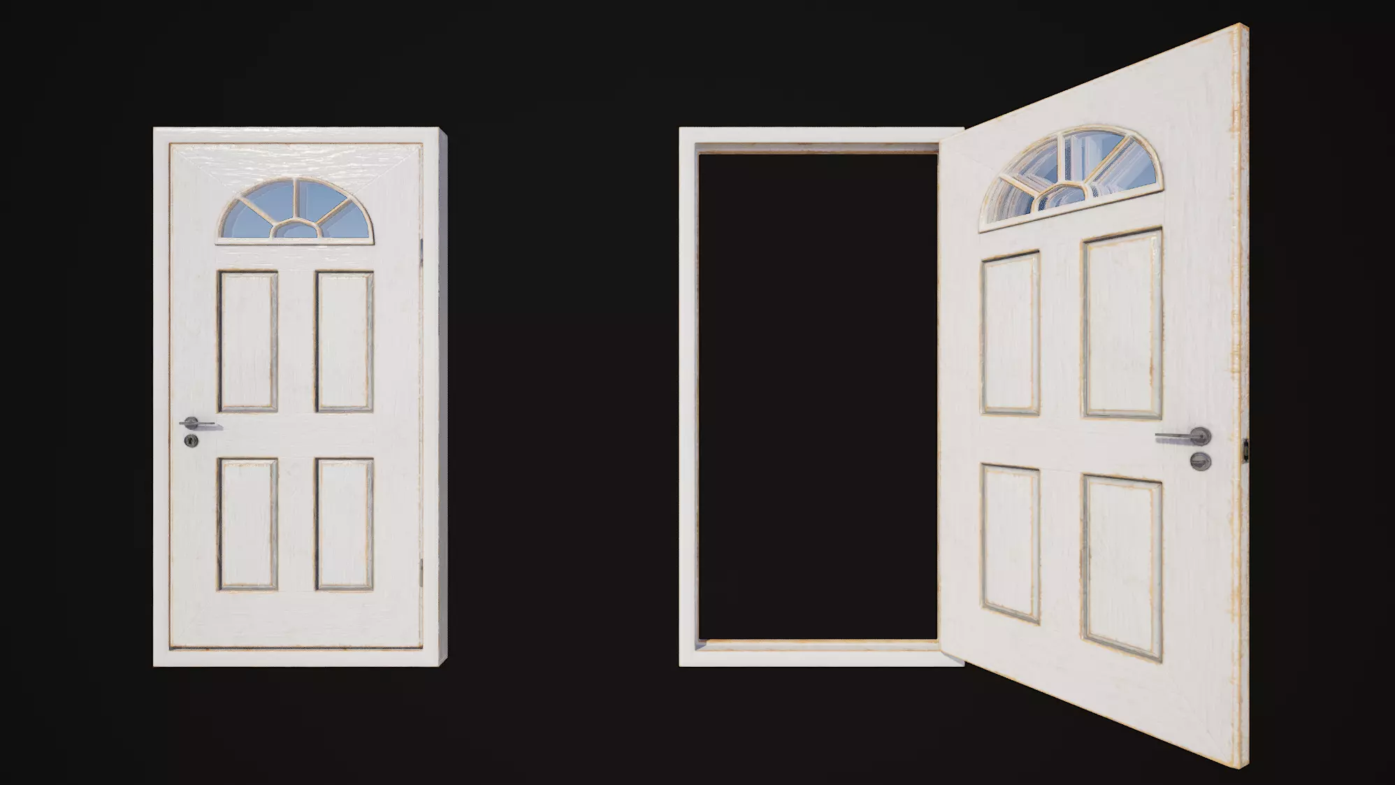 Hinged door 03 3D model_0