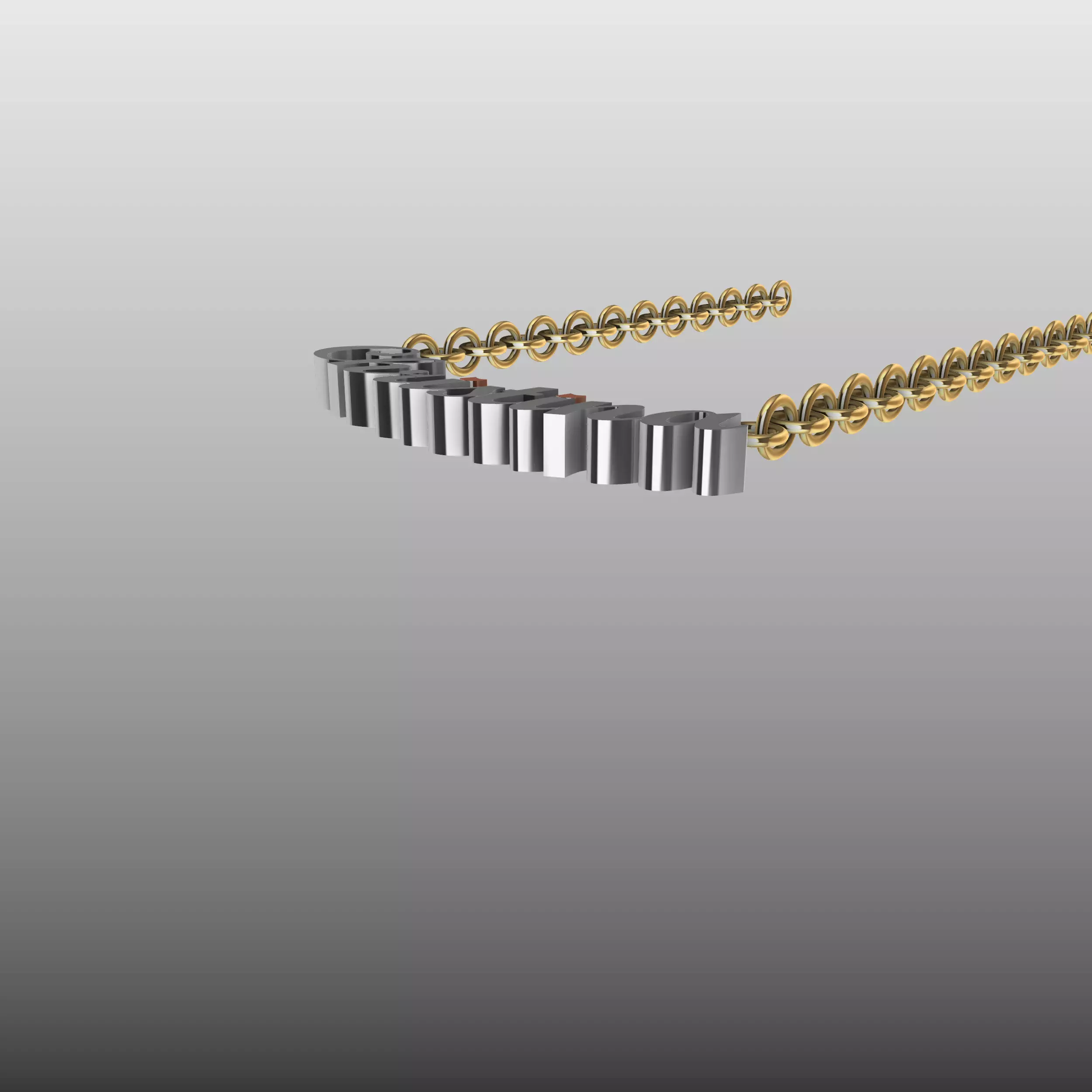 Christina Name Pendant 3D print model_6