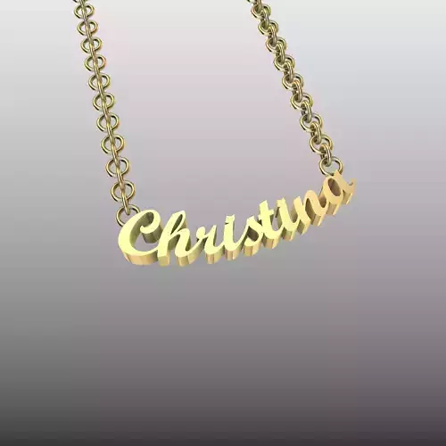 Christina Name Pendant
