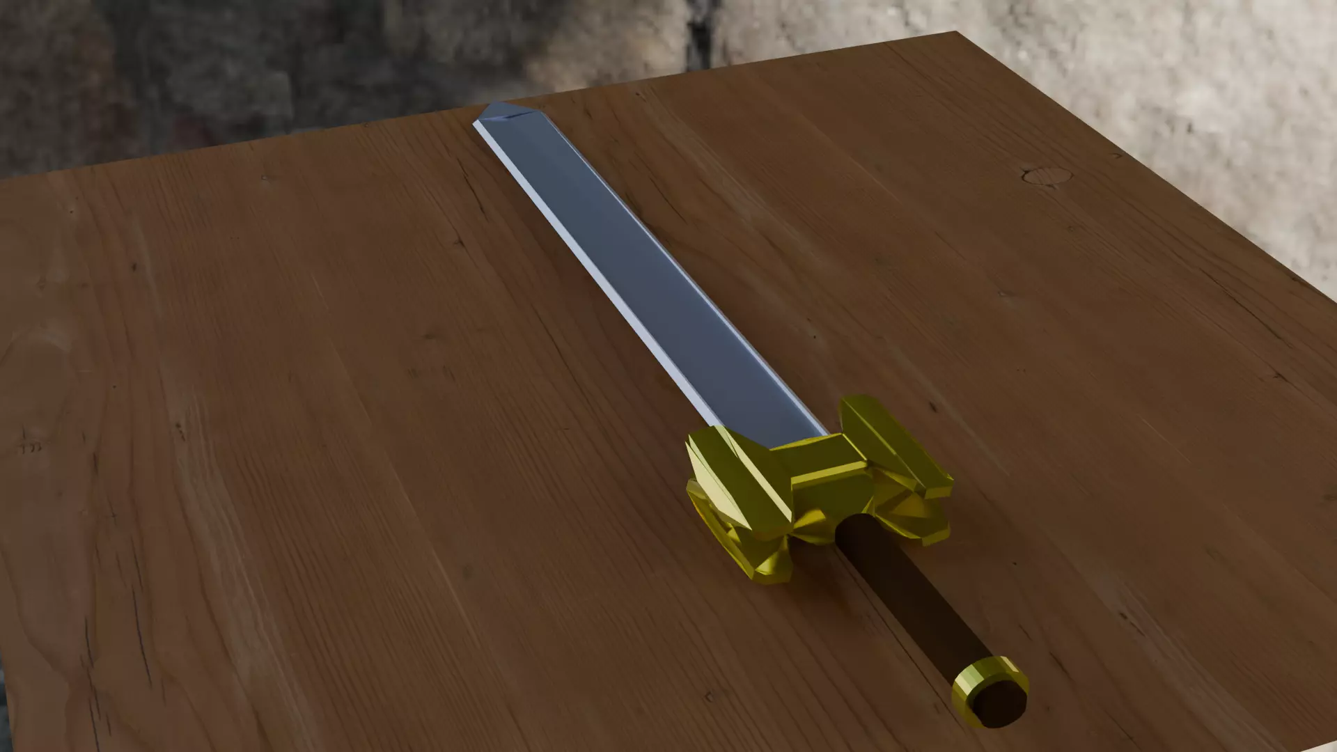 Sword Free 3D model_4