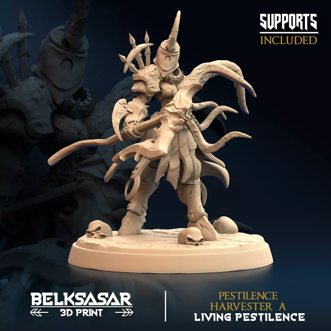 Pestilence Harvester A Nude and Normal 3D print model_1