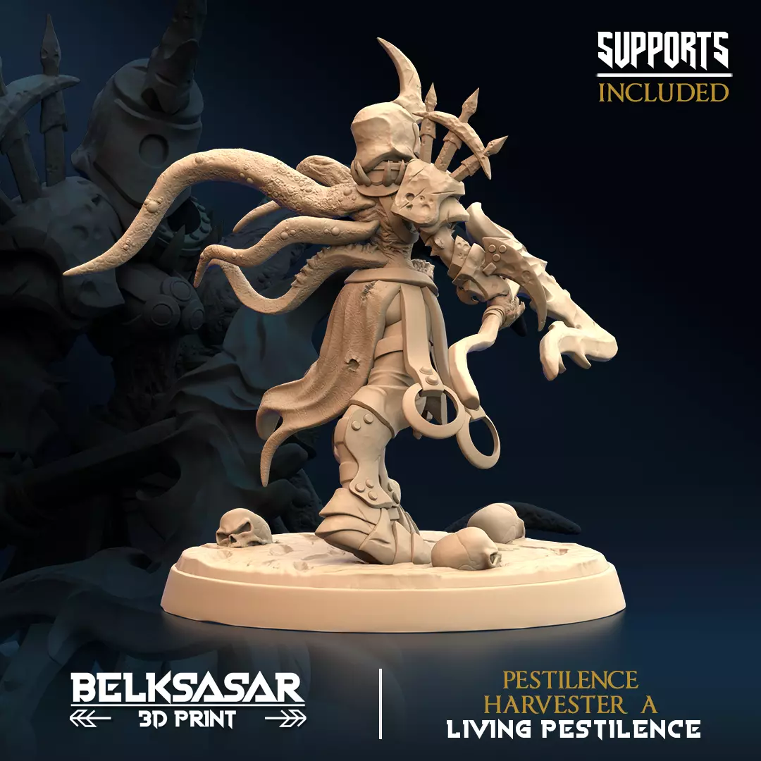 Pestilence Harvester A Nude and Normal 3D print model_6