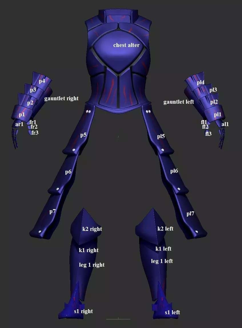 Saber and Saber Alter 3D print model_3