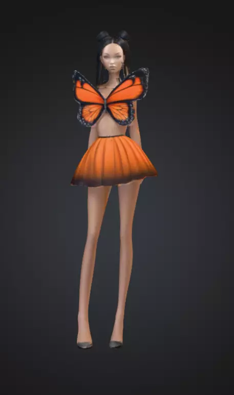 Butterfly Elegance 3D print model_0