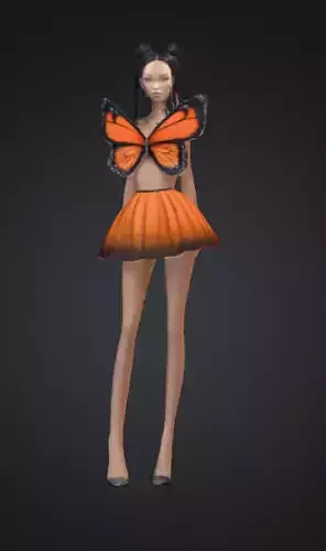 Butterfly Elegance 3D print model Butterfly Elegance 3D print model