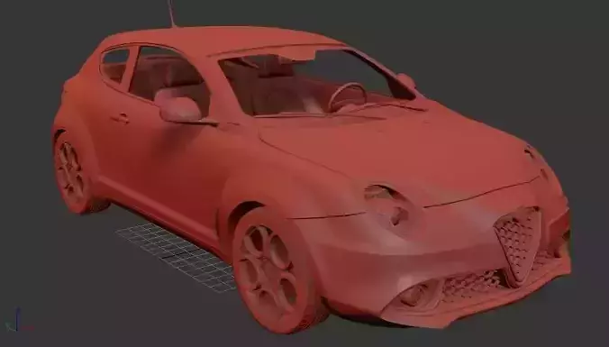 Alfa Romeo Mito Mk1f 955 Veloce 2016 3D print model