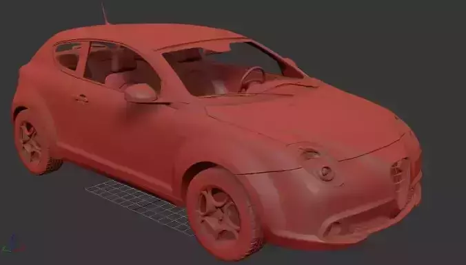 Alfa Romeo MiTo 2009 3D print model