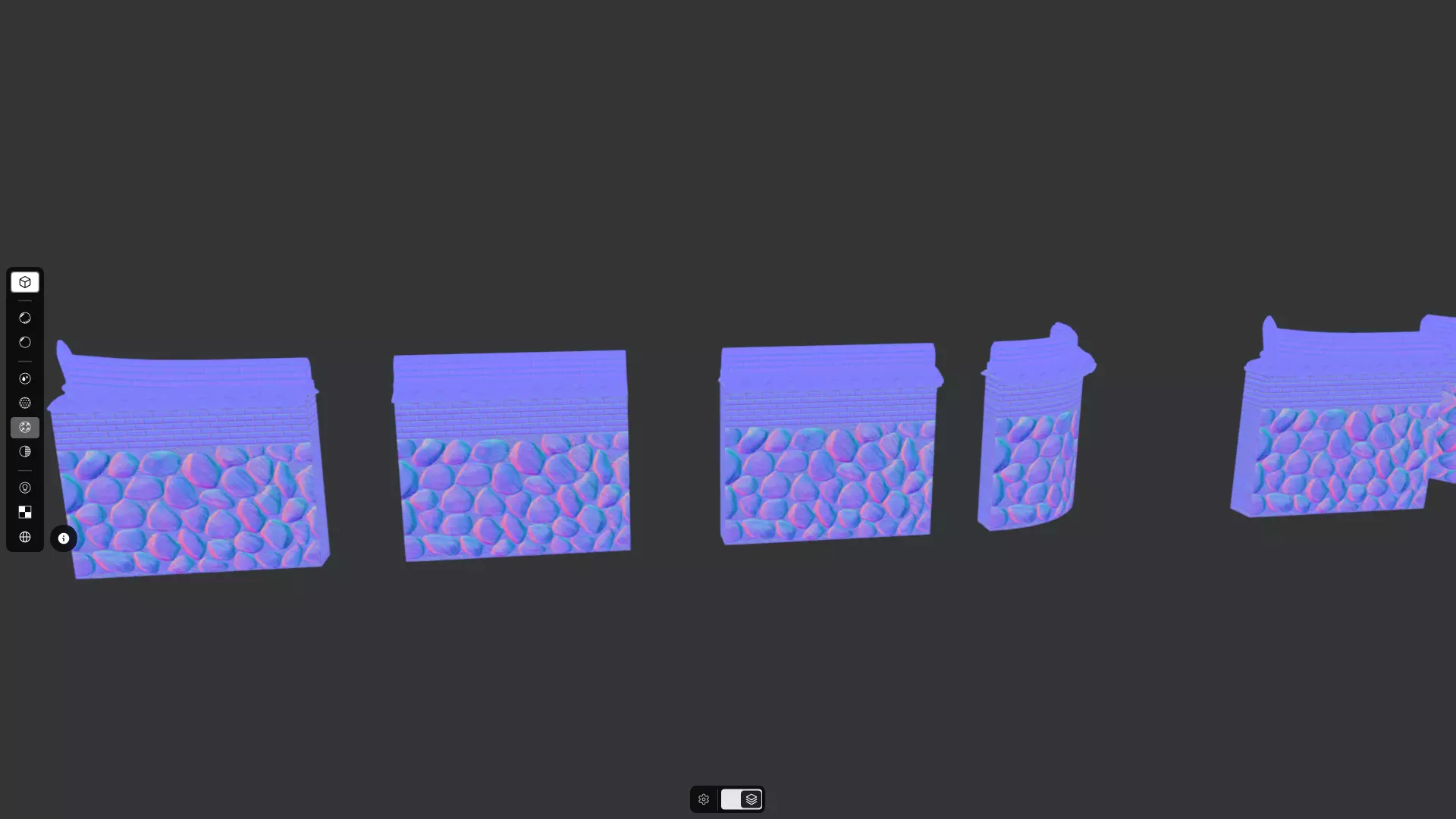 Korean Traditional Hanok Wall 02 Low-poly 3D model_1