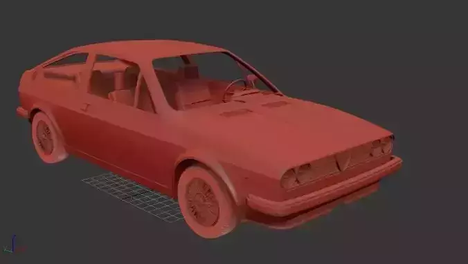 Alfa Romeo Sprint 1976 3D print model