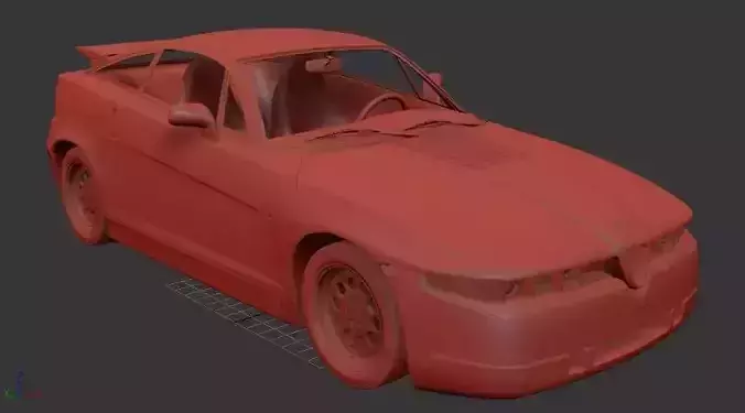 Alfa Romeo SZ 1989 3D print model