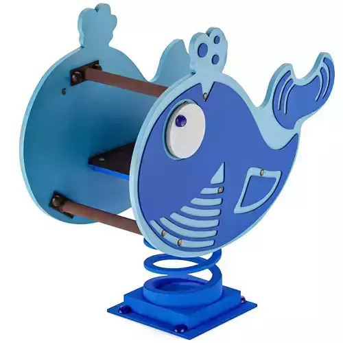 Spring rocking whale