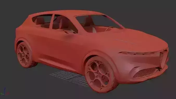 Alfa Romeo Tonale concept 2019 3D print model