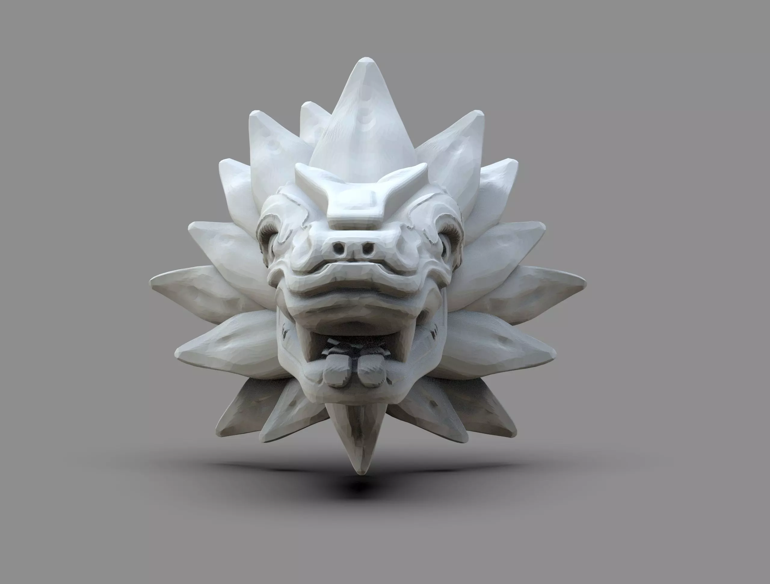 Quetzal Head 3D print model_1