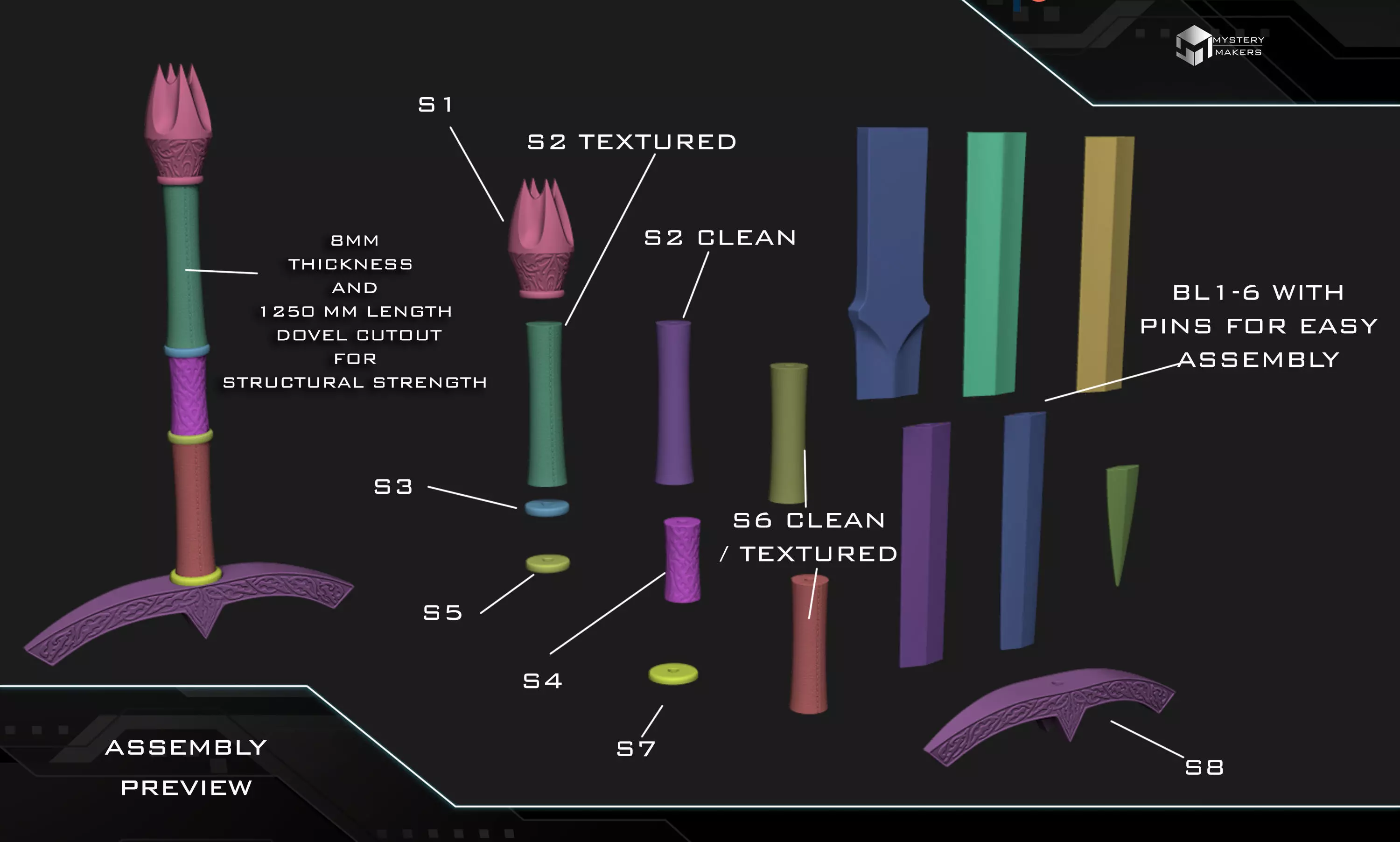 Witch king sword 3D print model_3