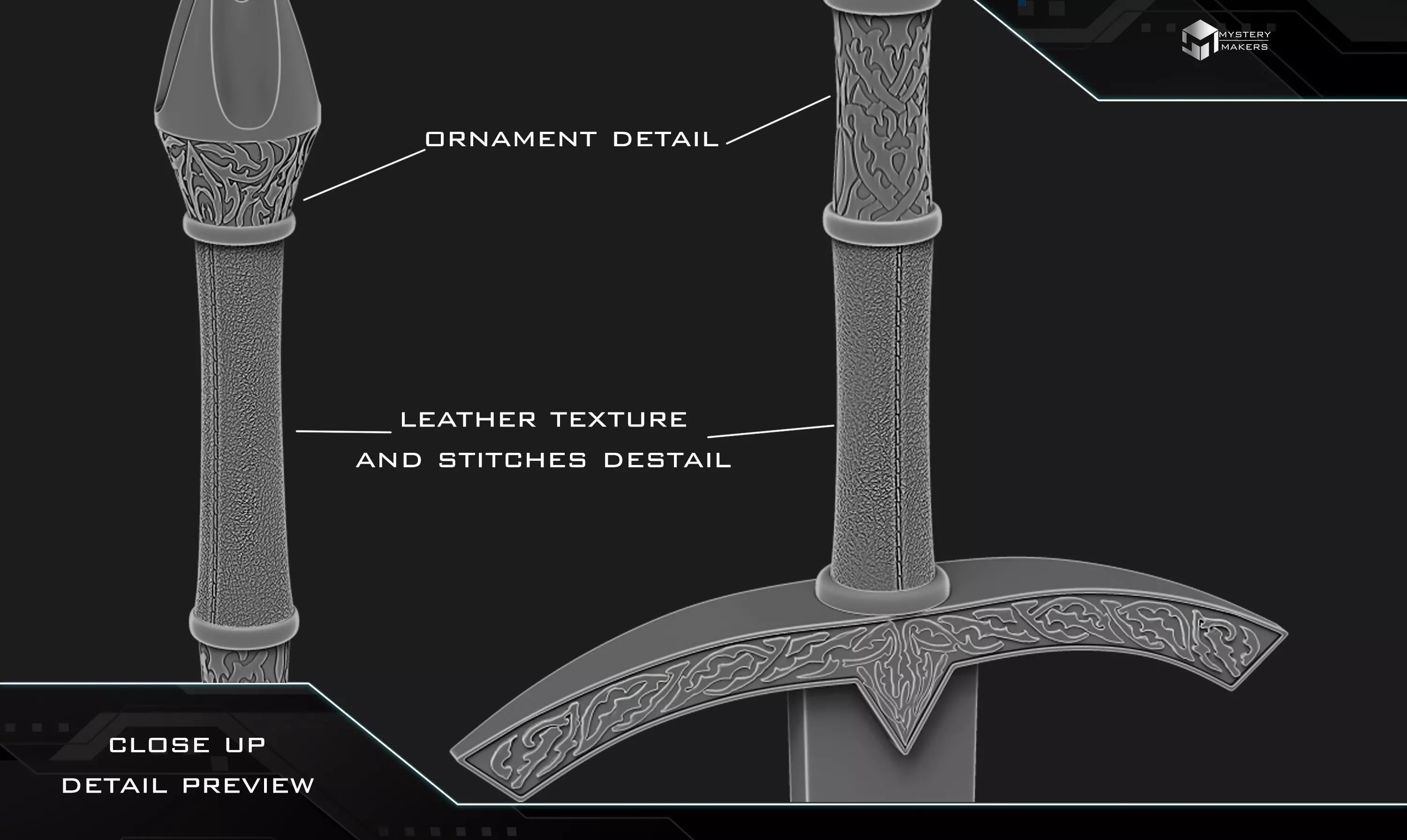 Witch king sword 3D print model_1