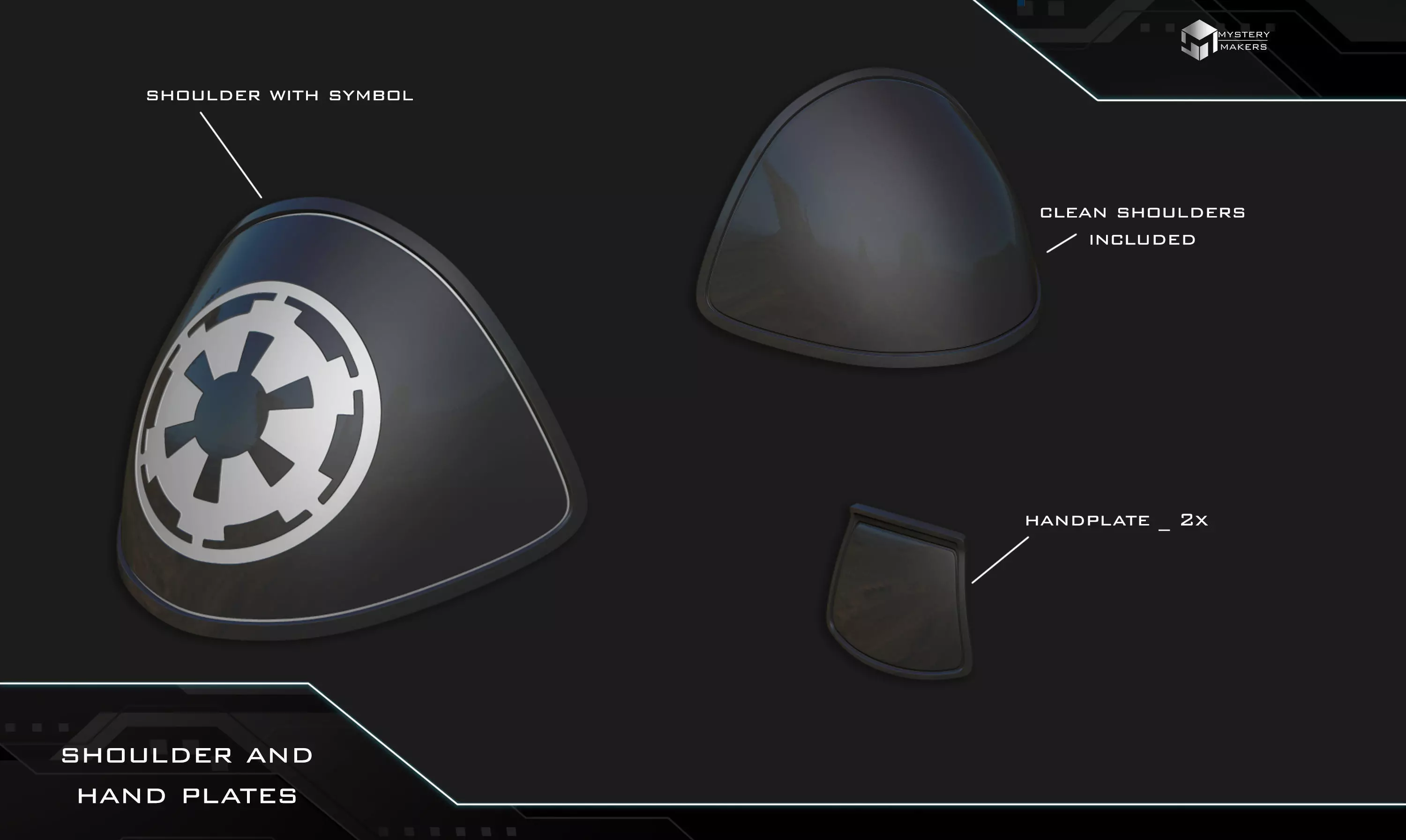 Inquisitor Starkiller armor 3D print model_6