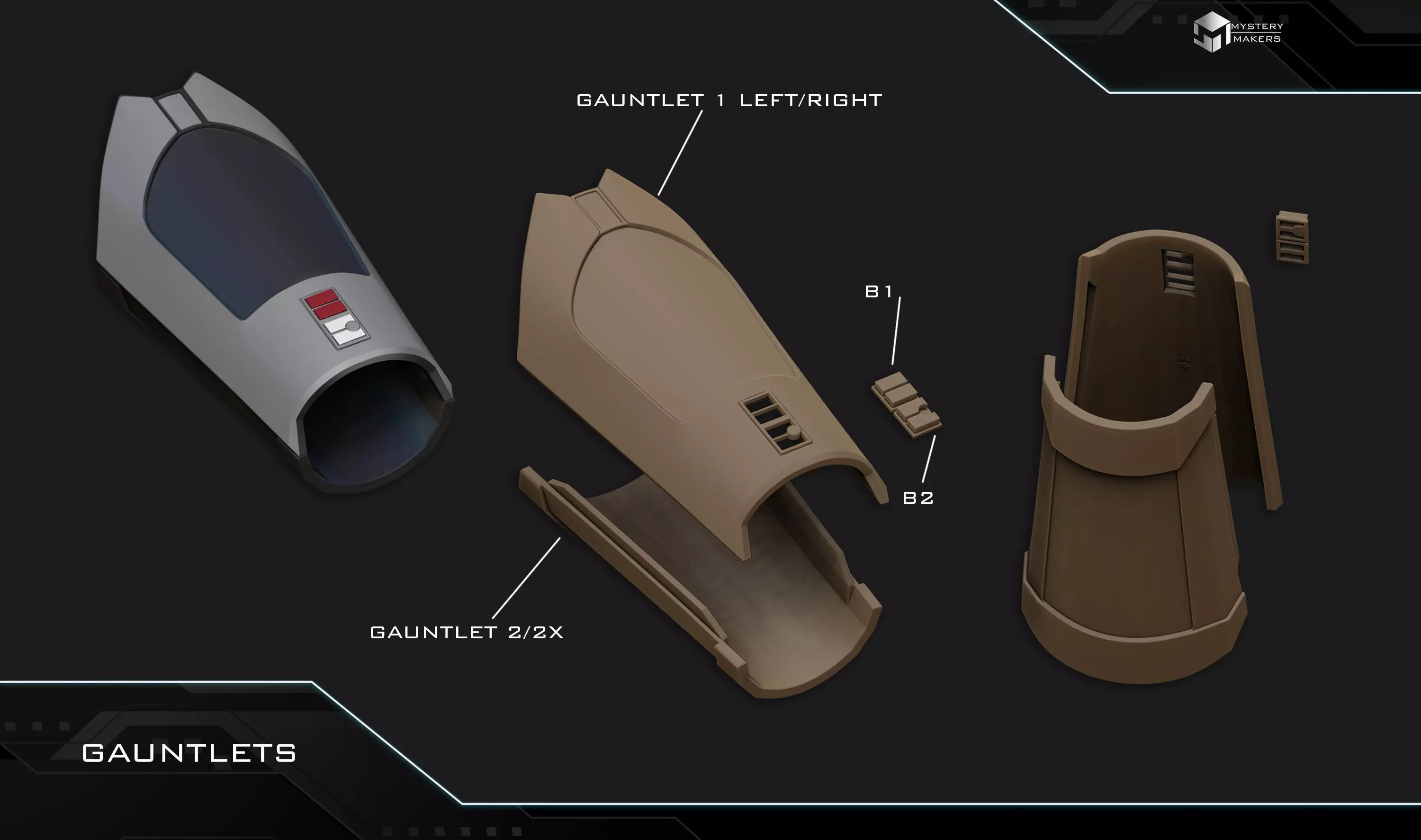 Inquisitor Starkiller armor 3D print model_5