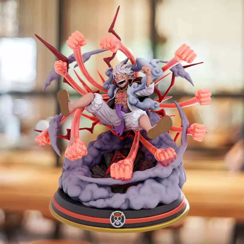 Luffy gear 5 3D print model_7