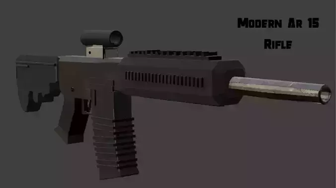 AR 15 Modern Assault Rifle