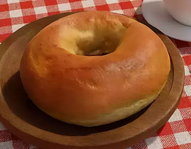 Bagel bread Scanned Game Asset PBR VR  AR  low-poly 3d model Low-poly 3D model