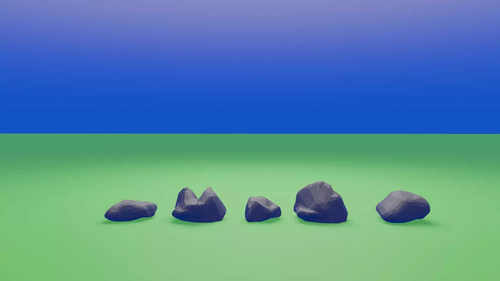 Low Poly Medieval Village Low-poly 3D model_5