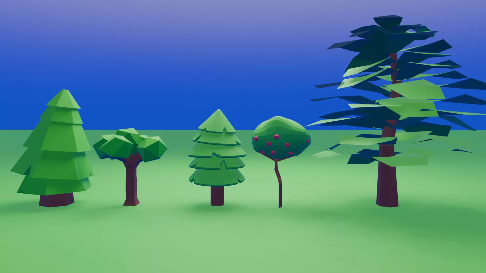 Low Poly Medieval Village Low-poly 3D model_2