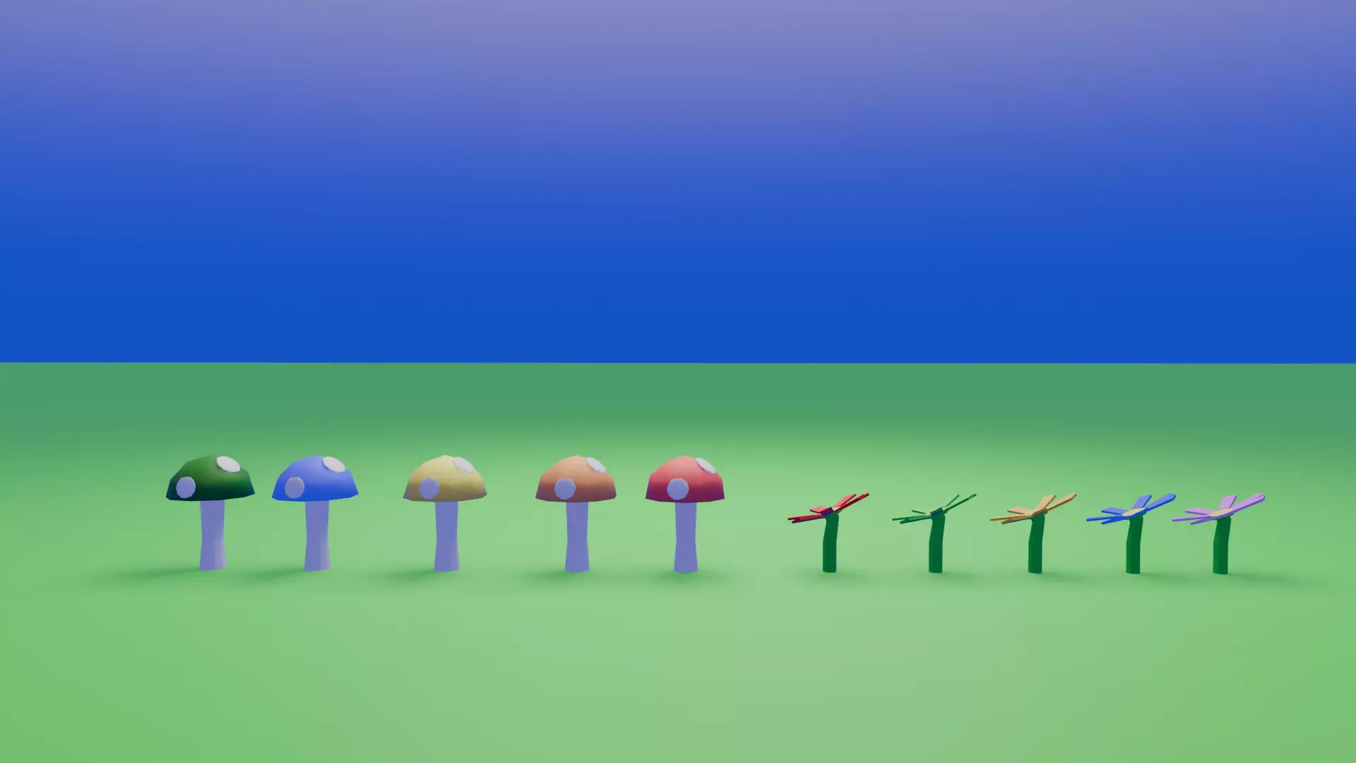 Low Poly Medieval Village Low-poly 3D model_3