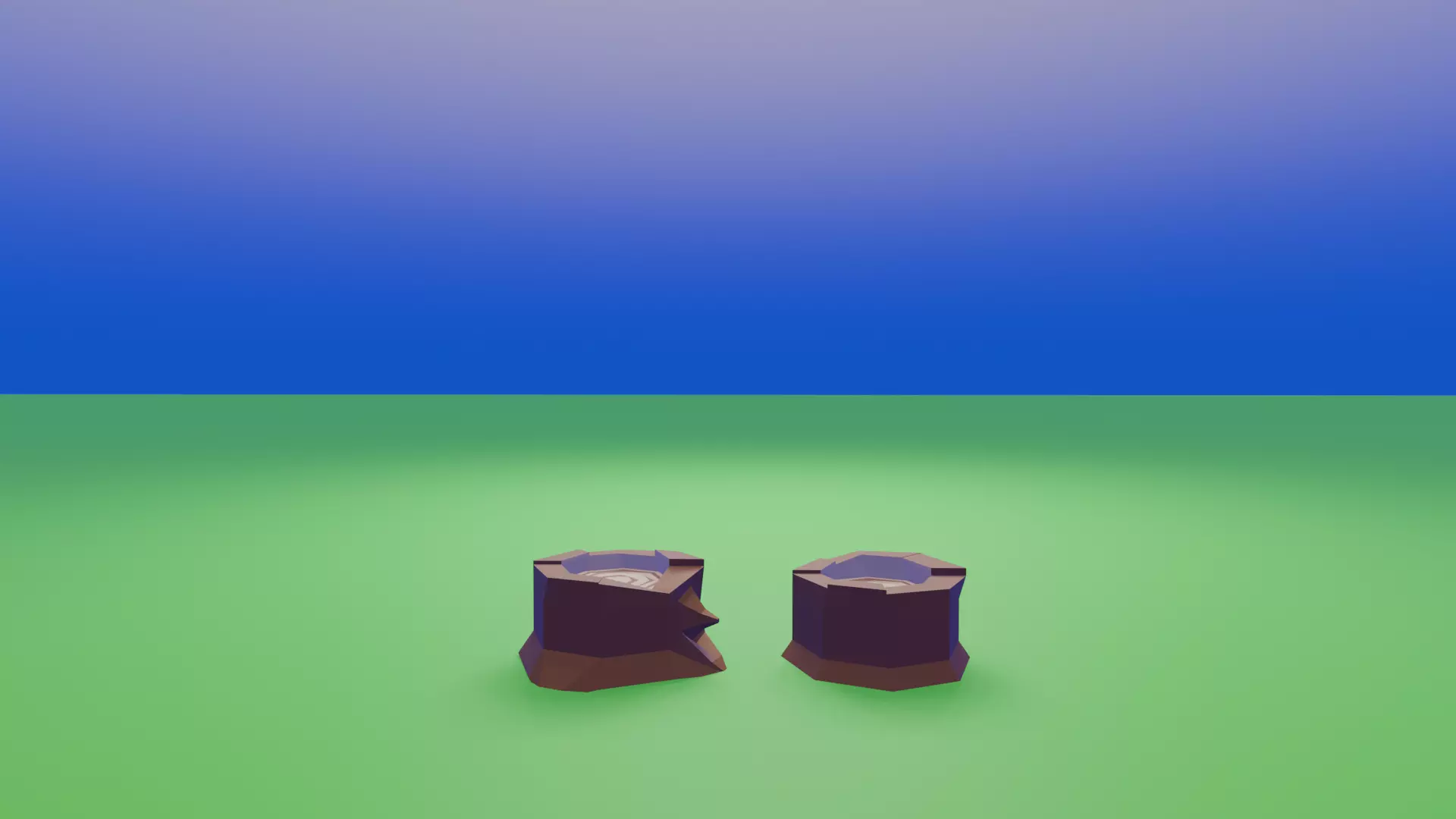 Low Poly Medieval Village Low-poly 3D model_7