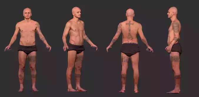 Male 30 Body Raw Scan 