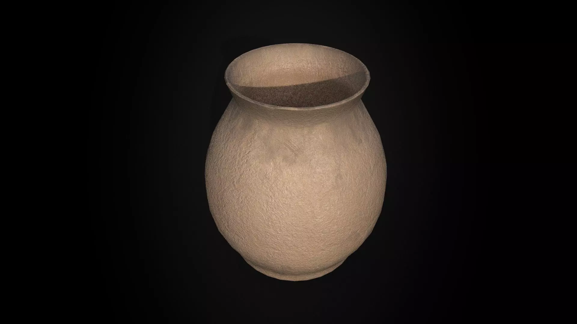 Ancient  Terracotta Jar - Game Ready - Low Poly PBR  Low-poly 3D model_3