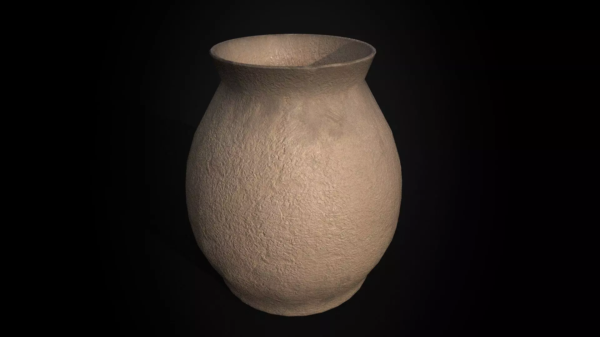 Ancient  Terracotta Jar - Game Ready - Low Poly PBR  Low-poly 3D model_4