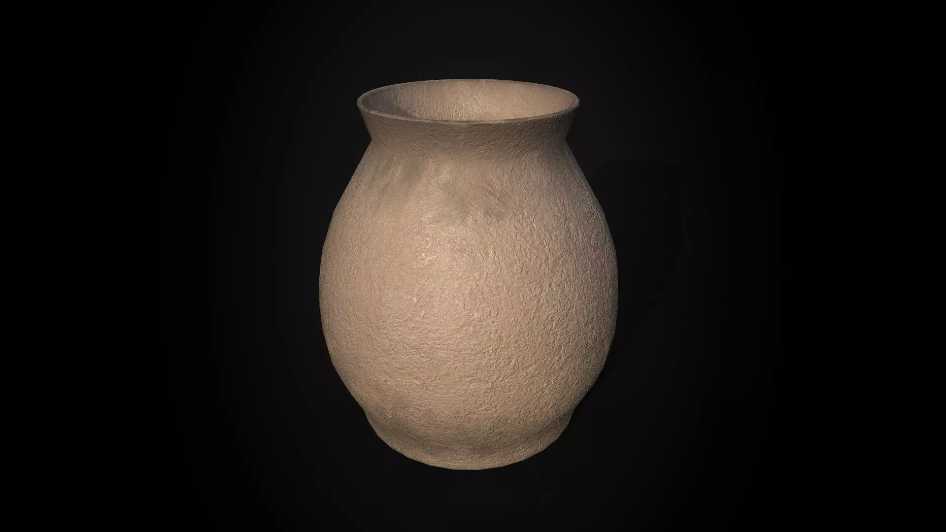 Ancient  Terracotta Jar - Game Ready - Low Poly PBR  Low-poly 3D model_0