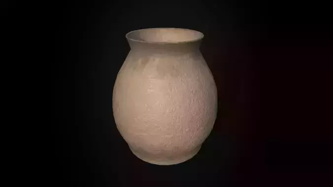 Ancient  Terracotta Jar - Game Ready - Low Poly PBR  Low-poly 3D model