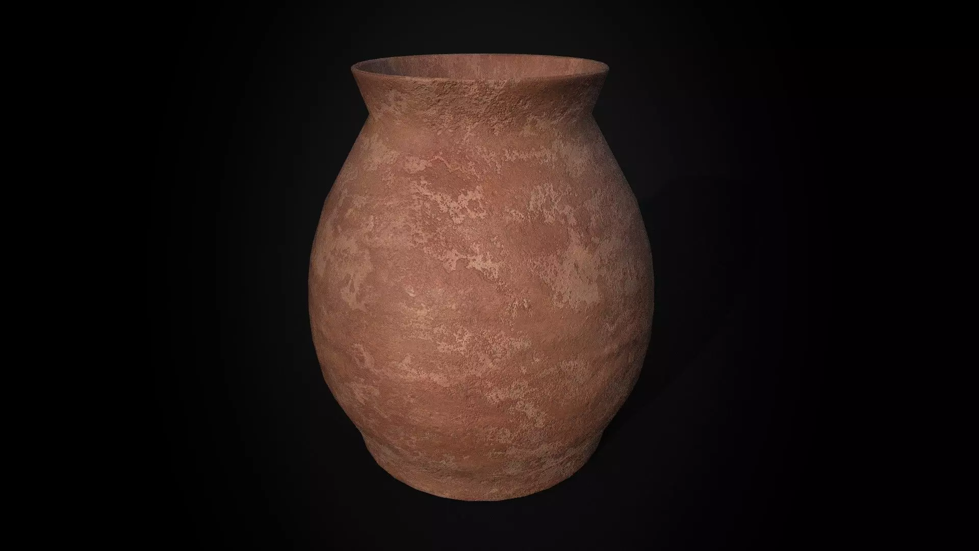 Ancient  Terracotta Jar - Game Ready - Low Poly PBR  Low-poly 3D model_6