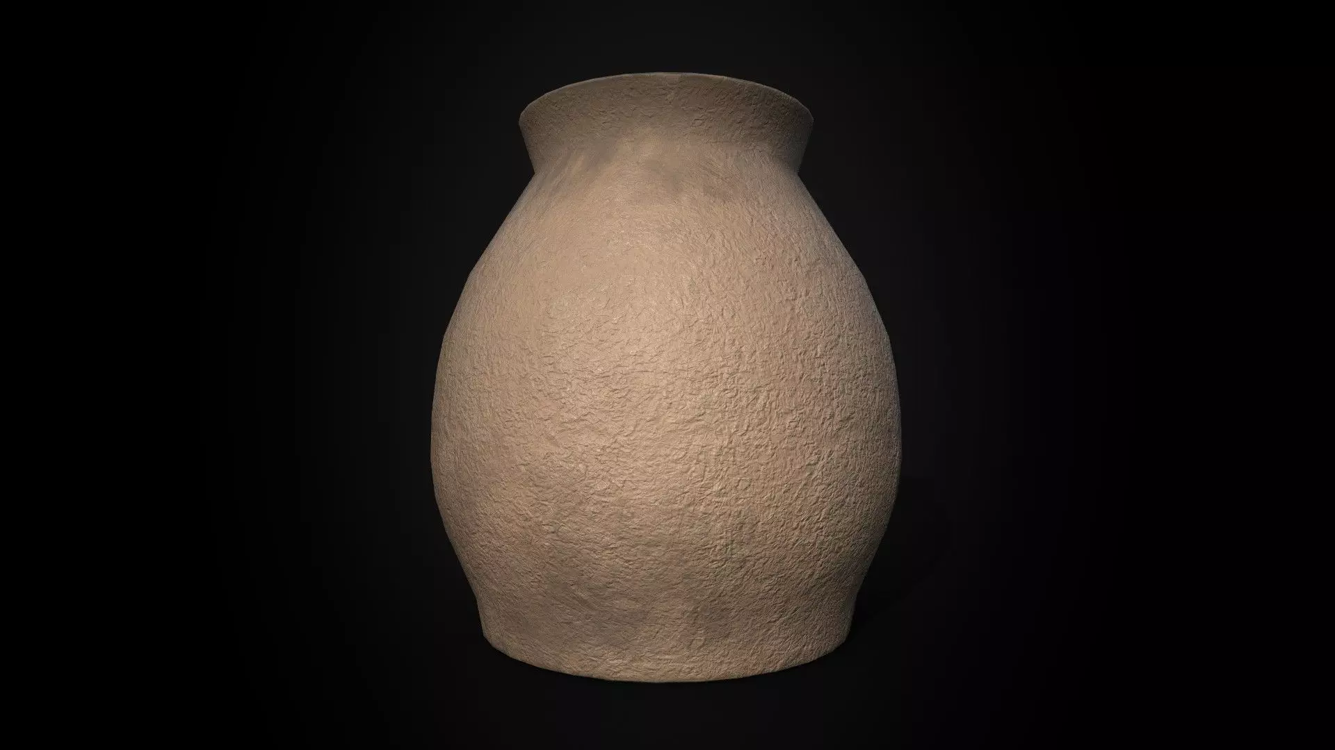 Ancient  Terracotta Jar - Game Ready - Low Poly PBR  Low-poly 3D model_2