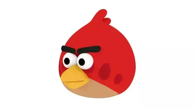 Angry Bird - Red 3Dmodel