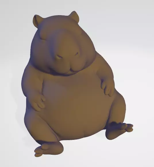 The Cutest Capybara 3D print model 3D print model_2