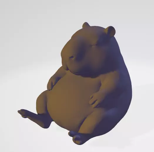The Cutest Capybara 3D print model 3D print model_1