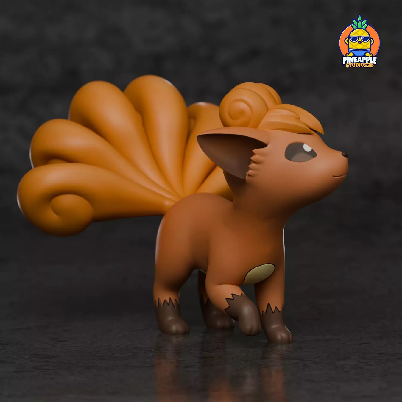 vulpix and ninetales 3D print model_1