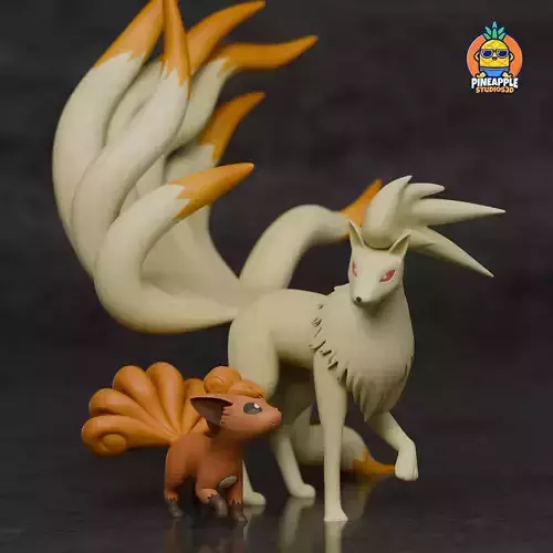 vulpix and ninetales